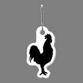 Zippy Clip & Tag W/ Tab - Tall Rooster (Right Side, Silhouette)